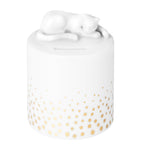 Cartier baby panther money box with metallic gold spots, 9.9cm x 8.5cm - British product