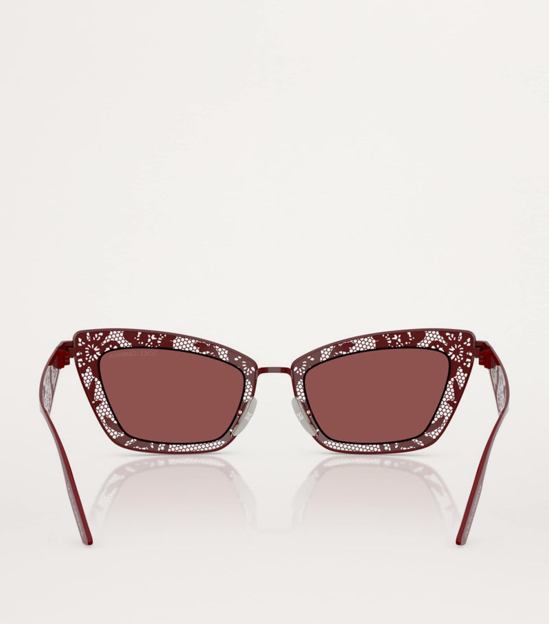 Dolce&Gabbana steel rectangular sunglasses, UK version