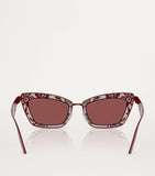 Dolce&Gabbana steel rectangular sunglasses, UK version