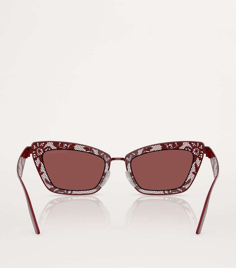Dolce&Gabbana steel rectangular sunglasses, UK version