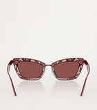 Dolce&Gabbana steel rectangular sunglasses, UK version