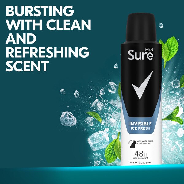 Sure Men Inv Ice Fresh Antiperspirant Deodorant 150ml GOODS Superdrug   