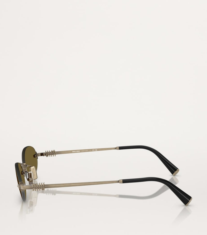 Miu Miu oval metal sunglasses, imported from the UK