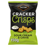 Jacob's Cracker Crisps Sour Cream and Chive Snacks Sharing Bag 150g GOODS ASDA   