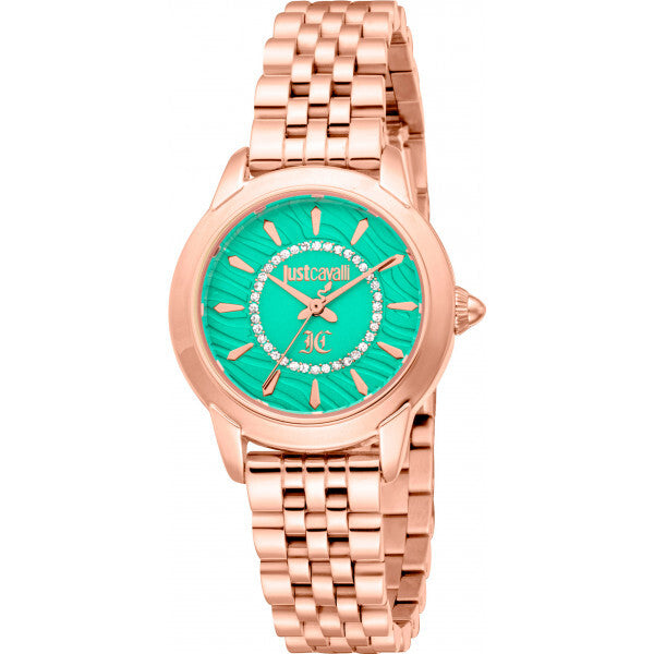 Just Cavalli Green Animalier Allegra watch - British product