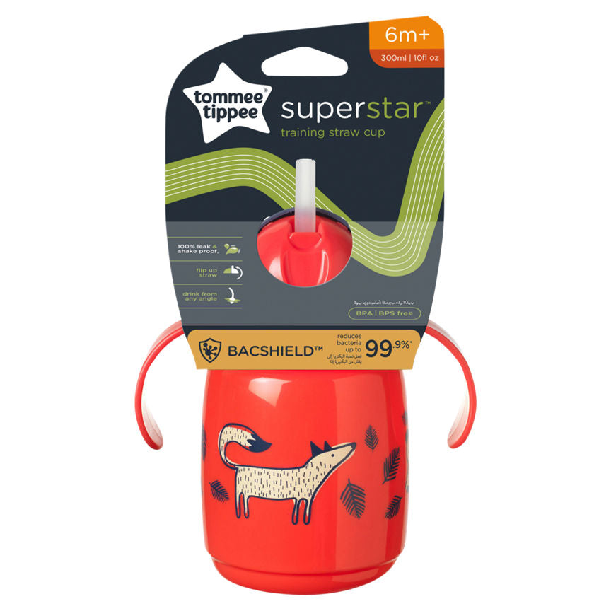 Tommee Tippee Superstar Training Straw Cup 6m+ Assorted Baby accessories & cleaning ASDA   