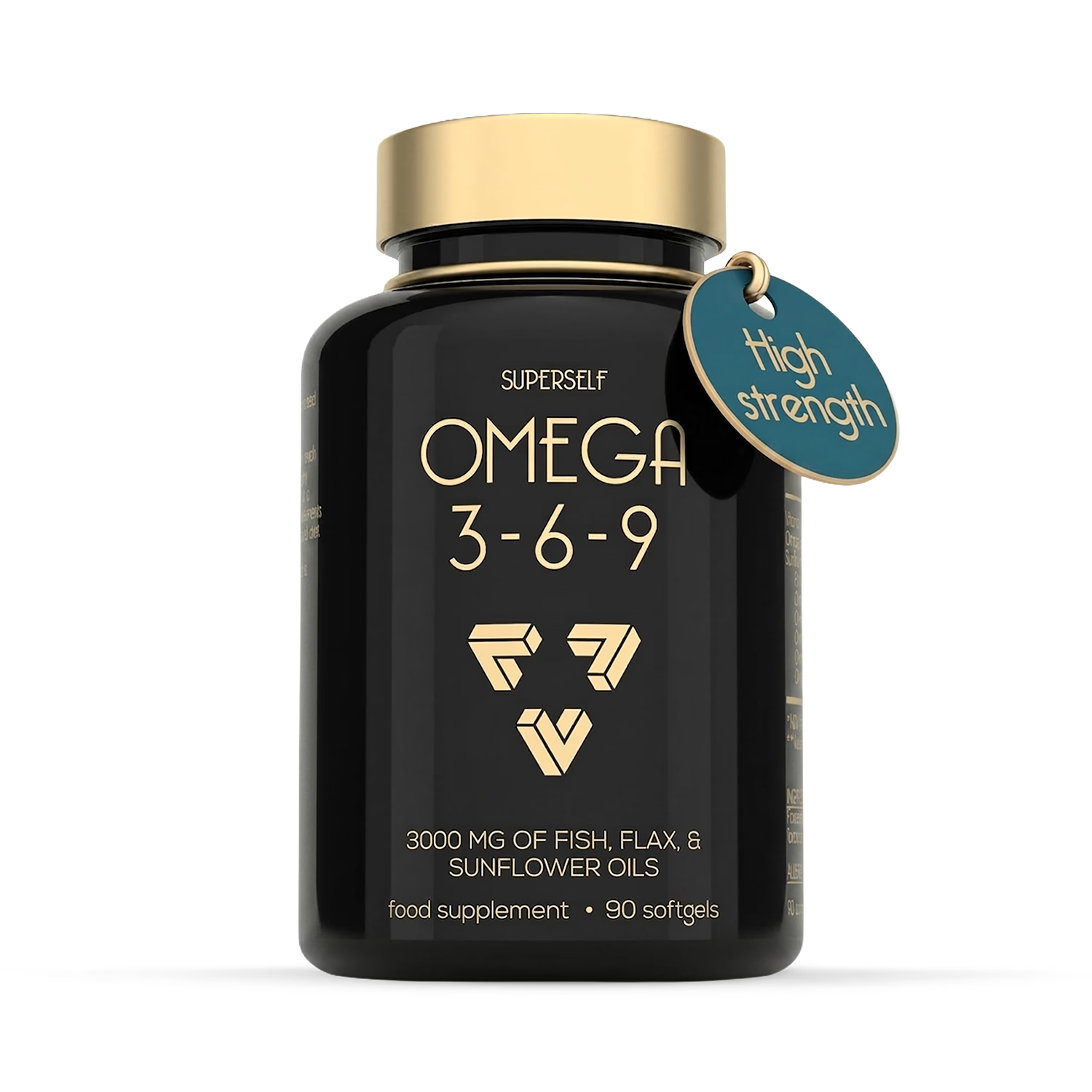 SuperSelf omega supplement 3000mg 90 softgels, UK version
