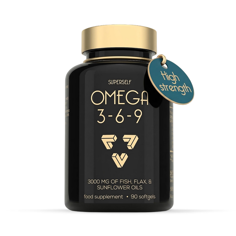 SuperSelf omega supplement 3000mg 90 softgels, UK version