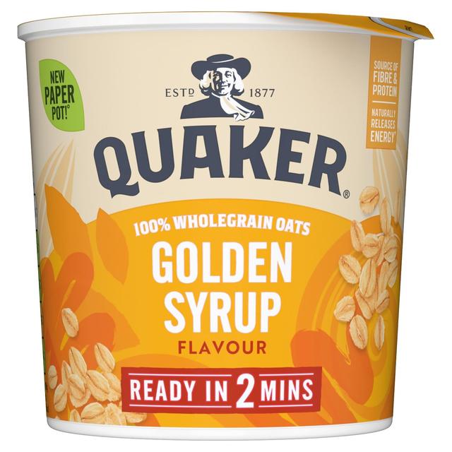 Quaker Oat So Simple Golden Syrup Porridge Cereal Pot   57g Cereals M&S   