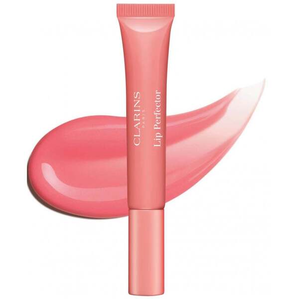 Clarins Natural Lip Perfector Gloss Candy Shimmer 12ml, imported from the UK