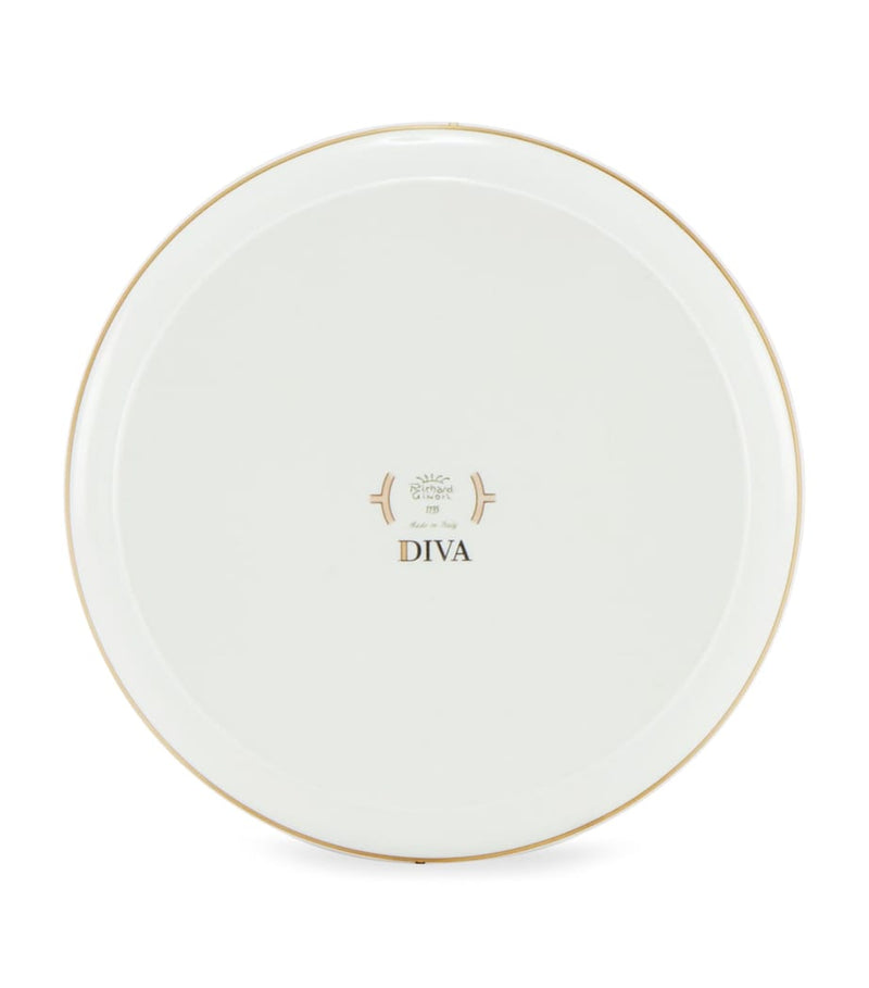 GINORI 1735 Porcelain Giallo Round Tray 17cm, UK version