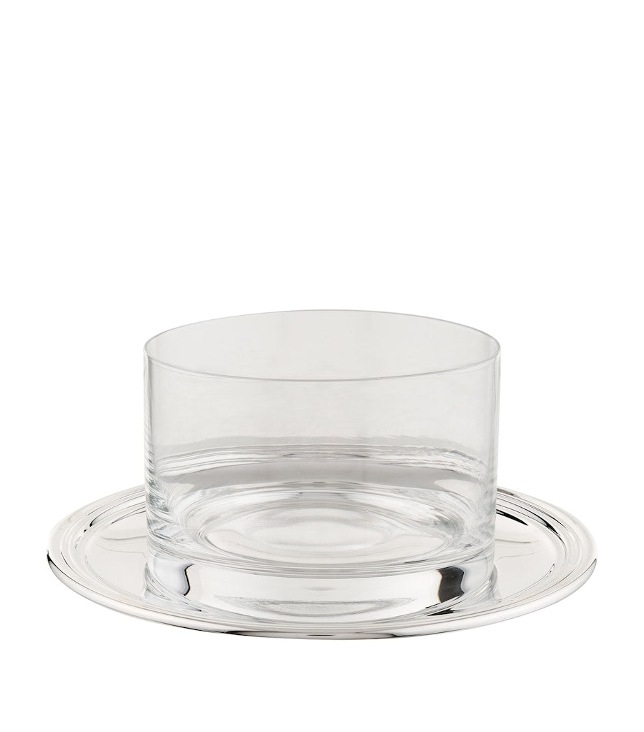 Greggio silver plated Georgian butter dish, UK version