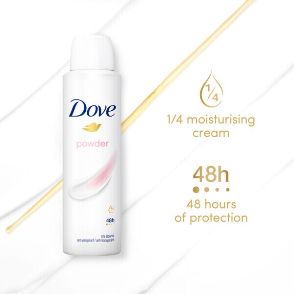 Dove Women Powder Anti-Perspirant Deodorant Spray 200ml GOODS Superdrug   