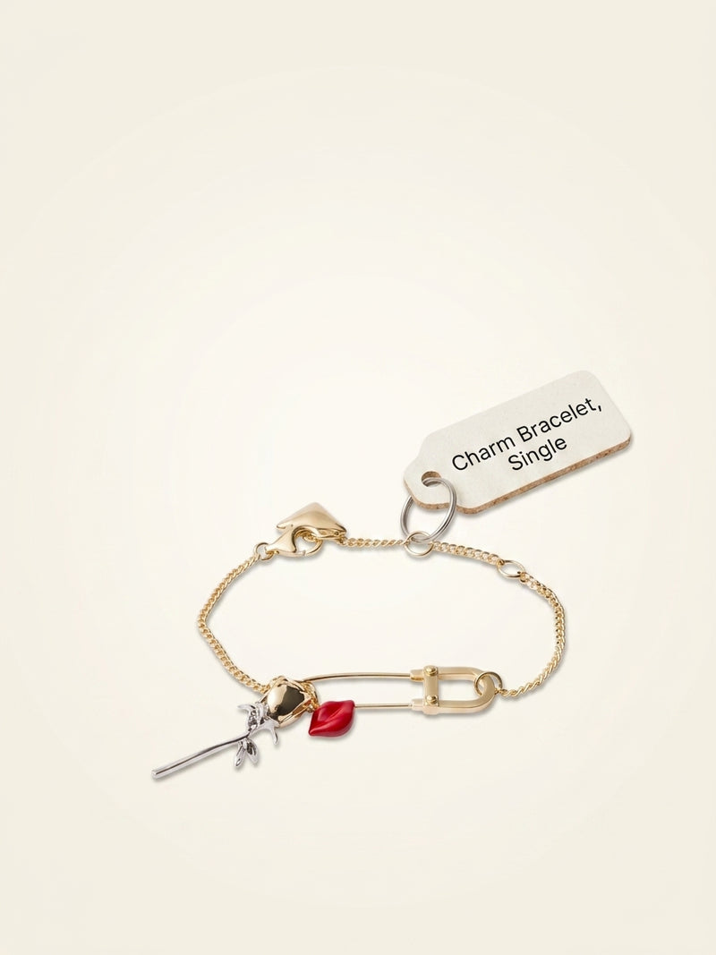 Prada enamel bracelet with metal charms (British brand)