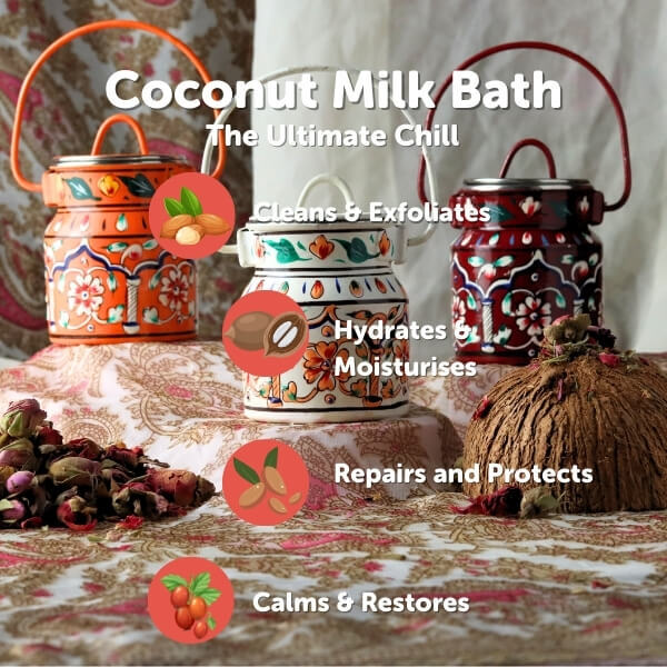 Saabuni Coconut Bath Milk Rose 90g - British product