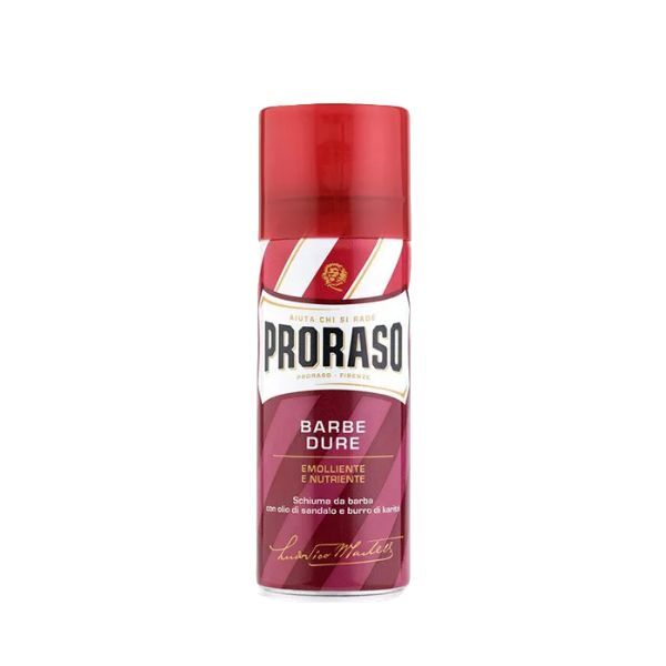Proraso Red Nourishing Shaving Foam 50ml, imported from the UK