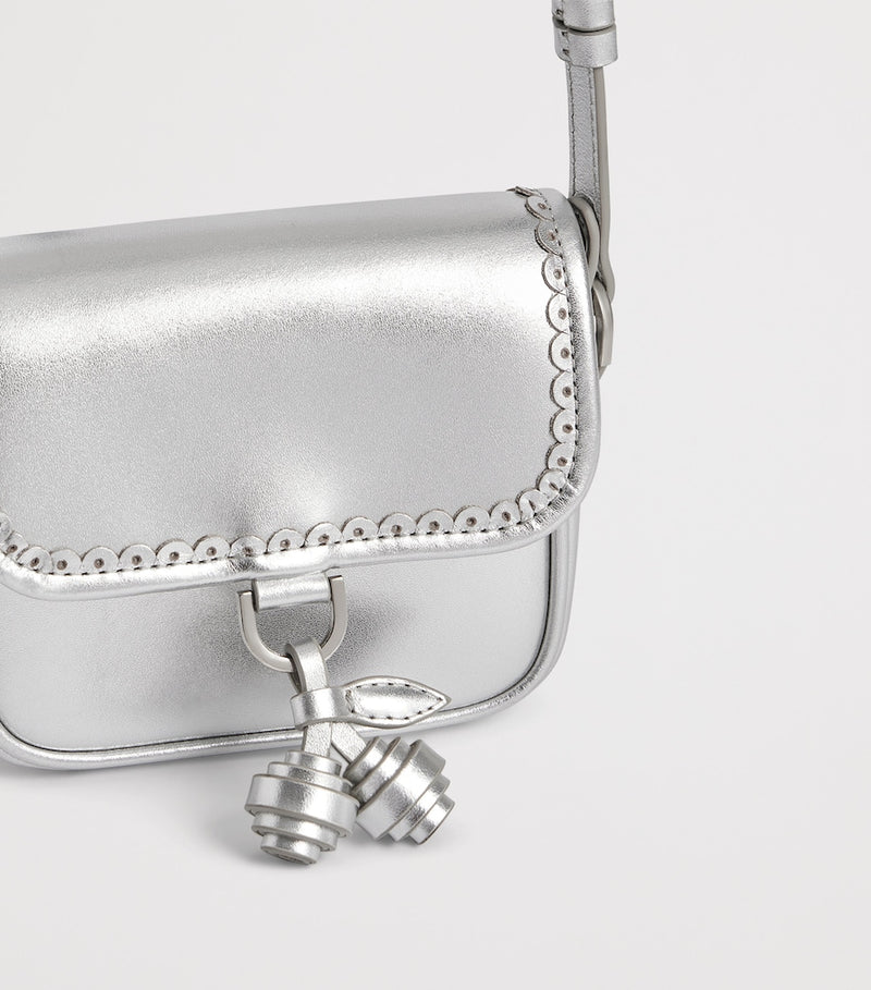 Bonpoint metallic leather Lani shoulder bag H10.5xW13cm - British product