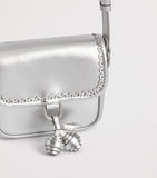 Bonpoint metallic leather Lani shoulder bag H10.5xW13cm - British product