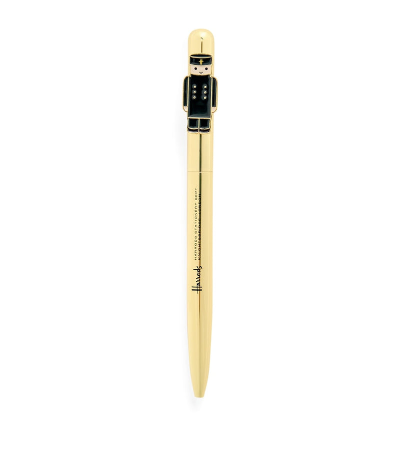 Harrods Green Man pen with gold-tone barrel - British product