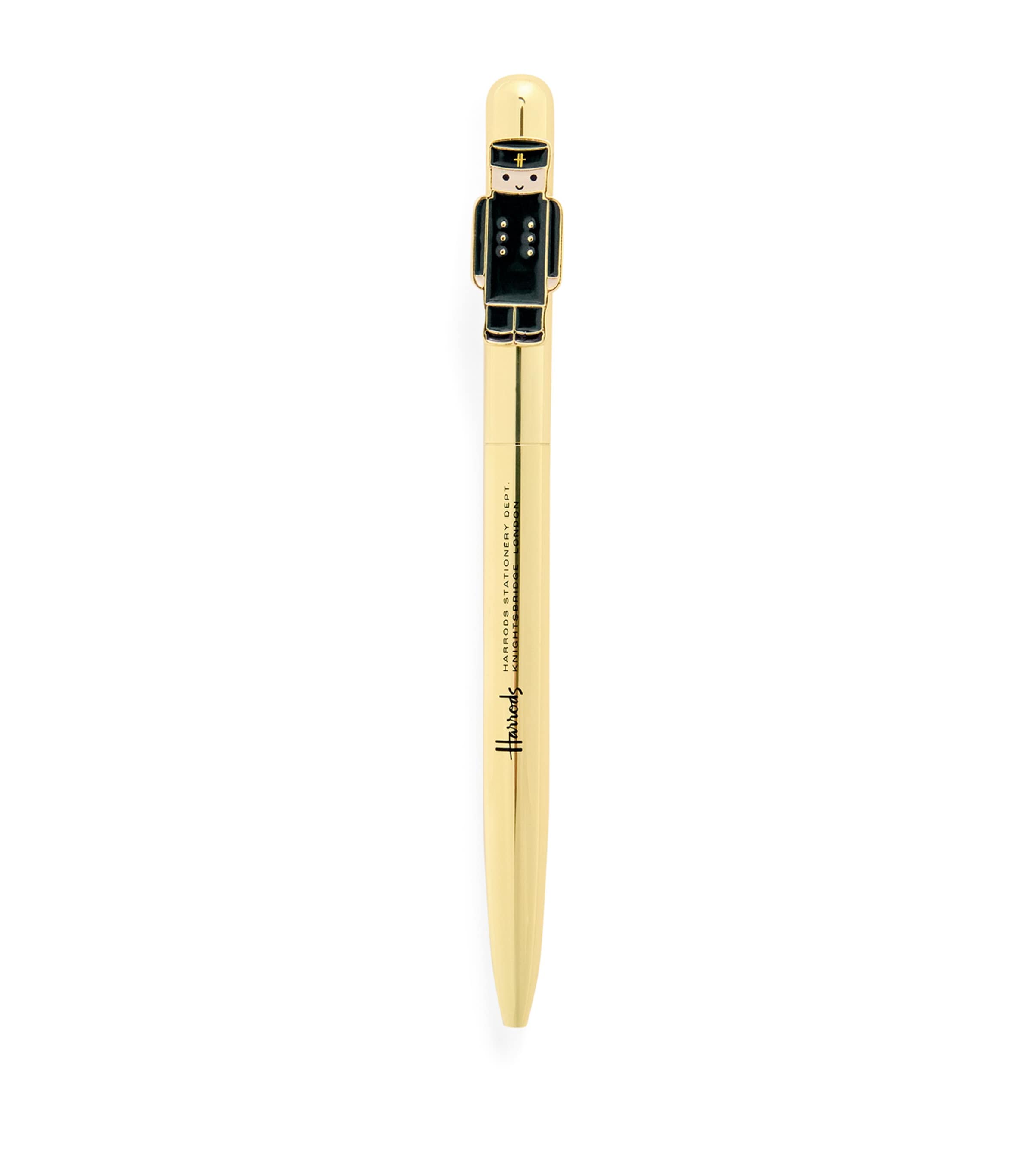 Harrods Green Man pen with gold-tone barrel - British product
