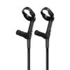 Cool Crutches black ergonomic forearm crutches adjustable (British brand)