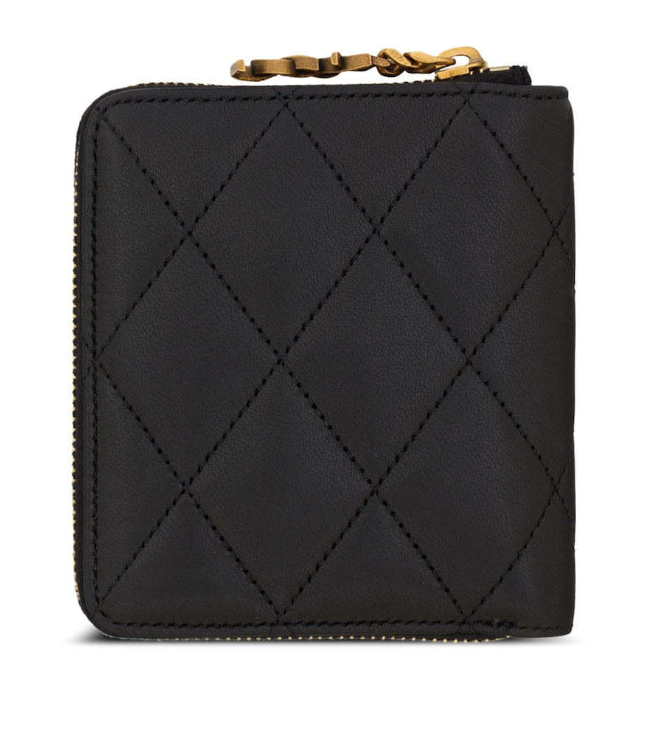 Saint Laurent quilted wallet with YSL monogram, UK version