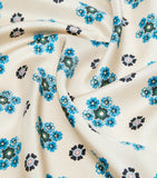 Weekend Max Mara silk twill floral scarf 90x90cm, imported from the UK