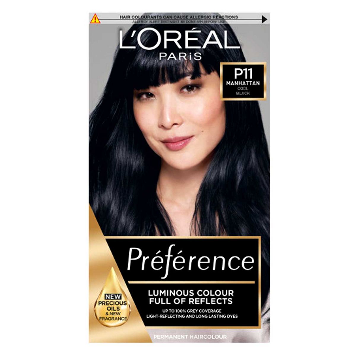 L’Oréal Paris Preference Permanent Hair Dye, Luminous Colour, Cool Black P11 GOODS Boots   