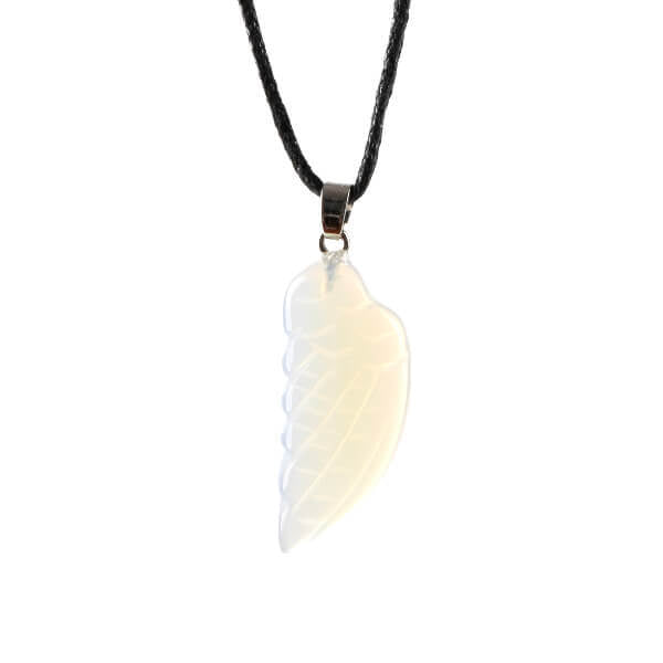 Myga angel wing pendant opalite, imported from the UK