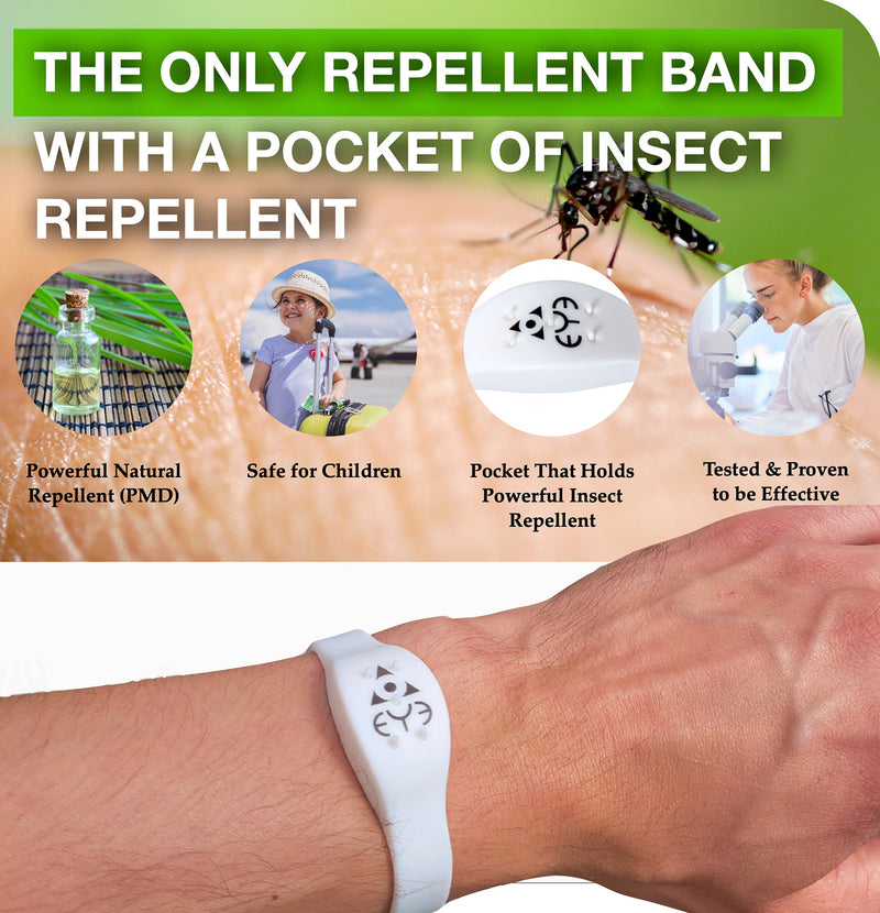 Insect repellent wrist band adjustable one size, imported from the UK