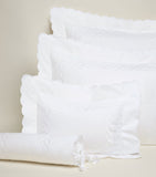 Pratesi square Oxford pillowcase Treccia design 65x65cm, imported from the UK