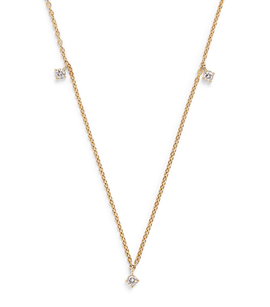 Harrods 18kt yellow gold diamond necklace (British brand)