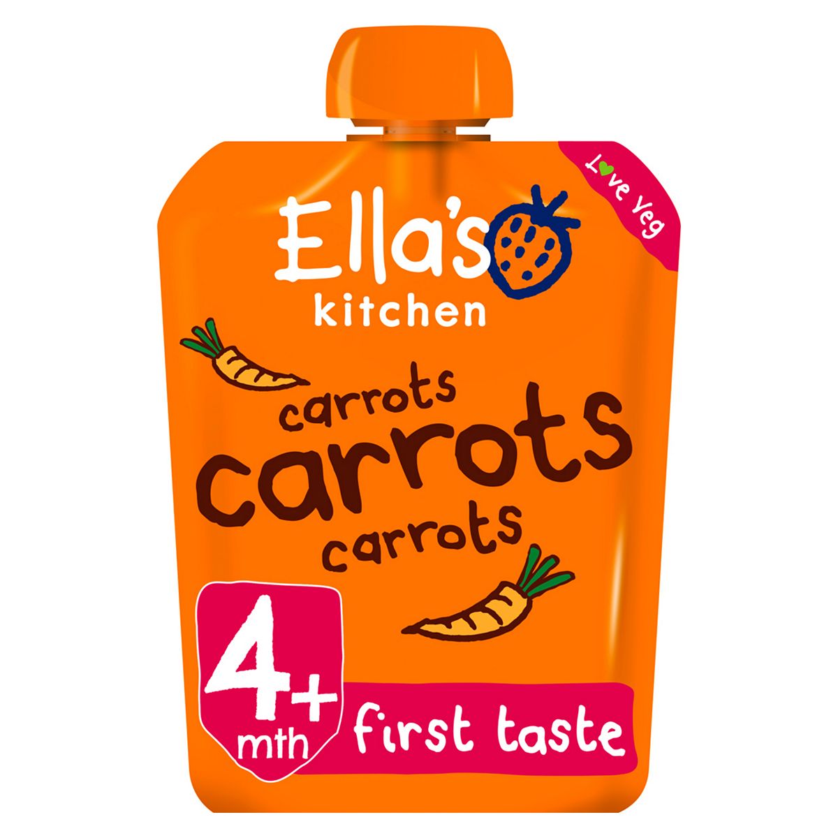 Ella's Kitchen Organic Carrots First Tates Baby Food Pouch 4+ Months 70g GOODS Boots   