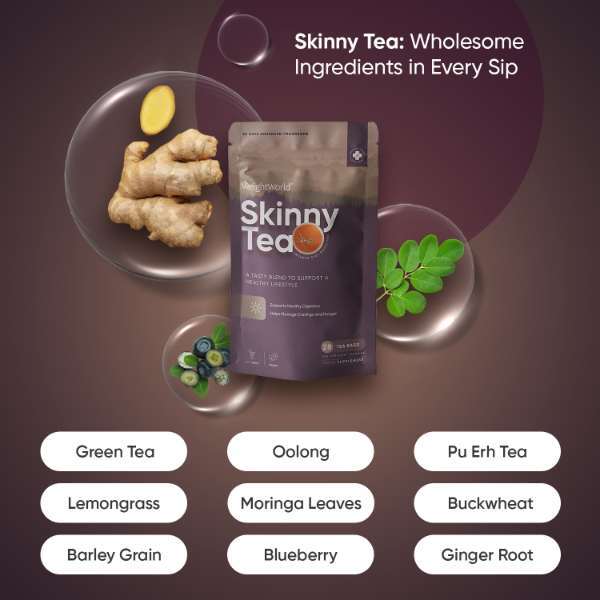 WeightWorld skinny detox tea combo 56 bags, imported from the UK
