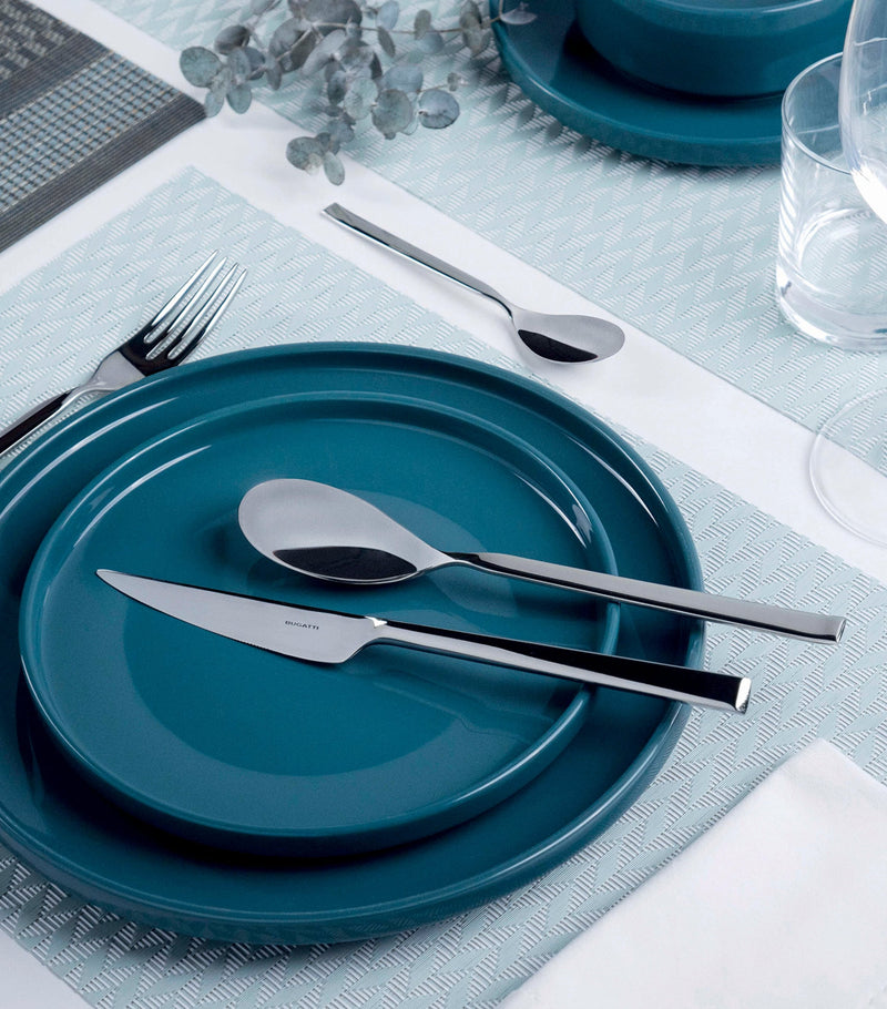 Bugatti Puro stainless steel 24-piece cutlery set - British product