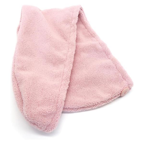 Danielle Creations pink hair turban towel with keratin oil, imported from the UK