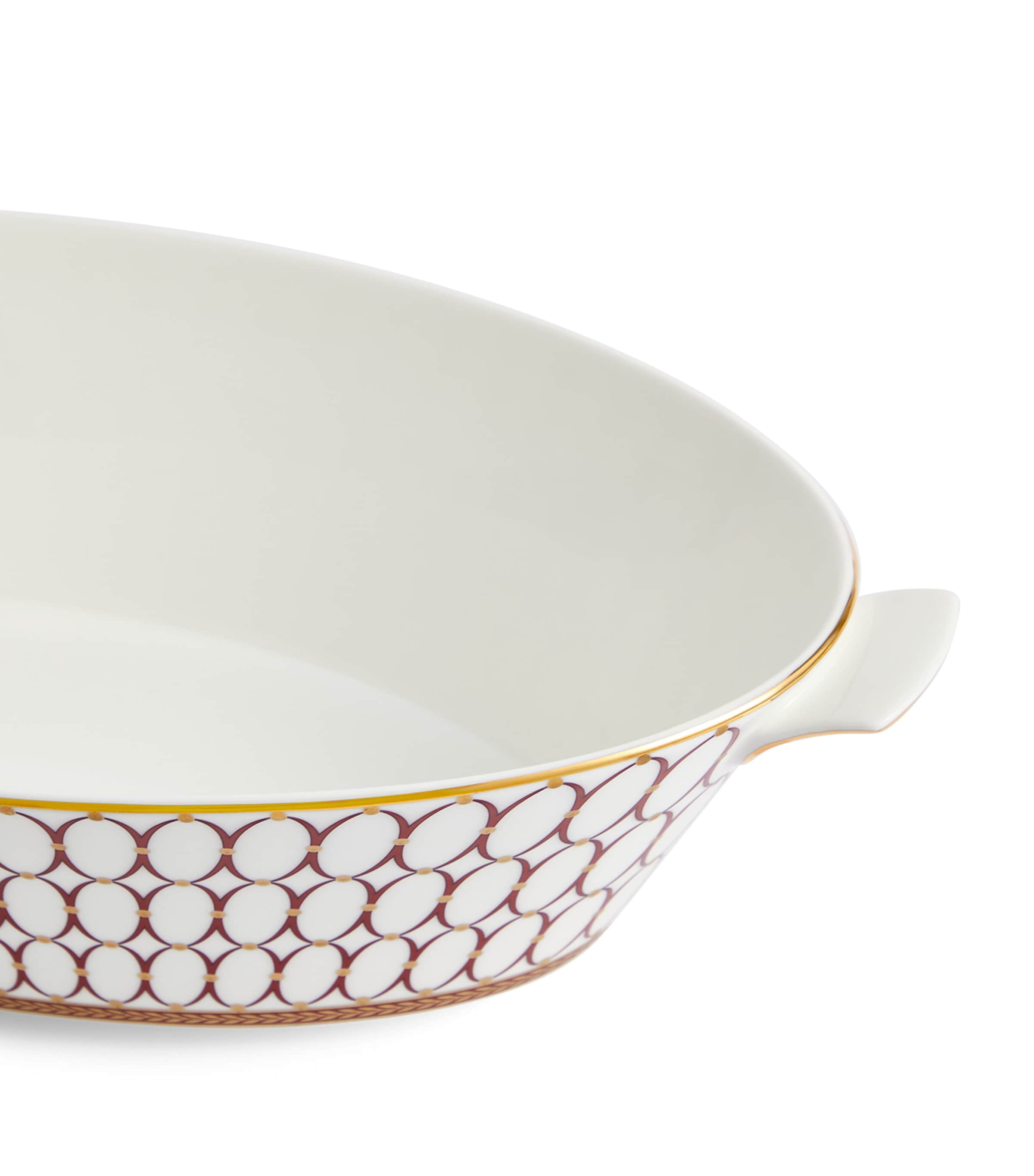 Wedgwood Renaissance Gold Oval Platter 28cm (British brand)