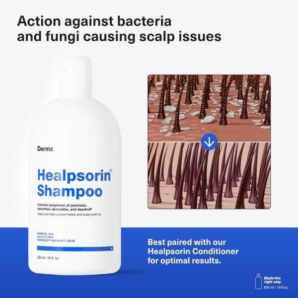 Dermz Healpsorin shampoo 500ml, UK version