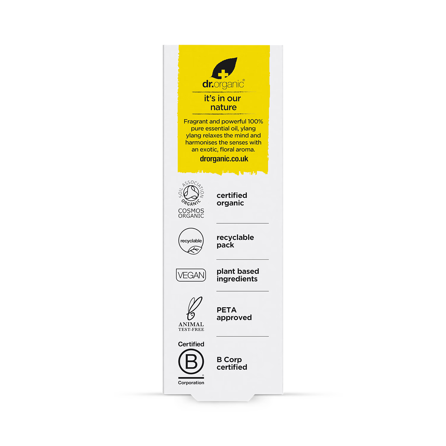 Dr Organic Ylang Ylang essential oil 10ml - British product