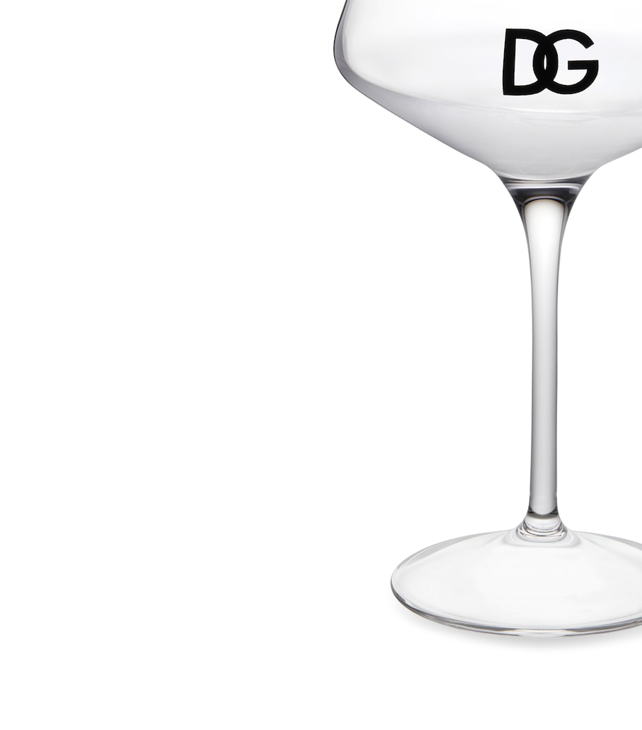 Dolce&Gabbana logo martini glasses set of two, 17cm height - British product
