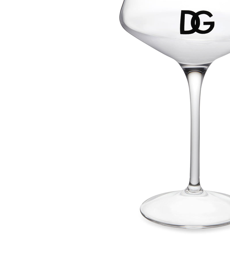 Dolce&Gabbana logo martini glasses set of two, 17cm height - British product