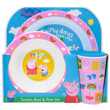 Peppa Pig Perfect Day 3 Piece PP Tableware Set Perfumes, Aftershaves & Gift Sets M&S   