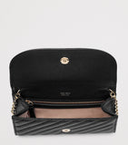 Jimmy Choo quilted leather Curve chain wallet, UK version