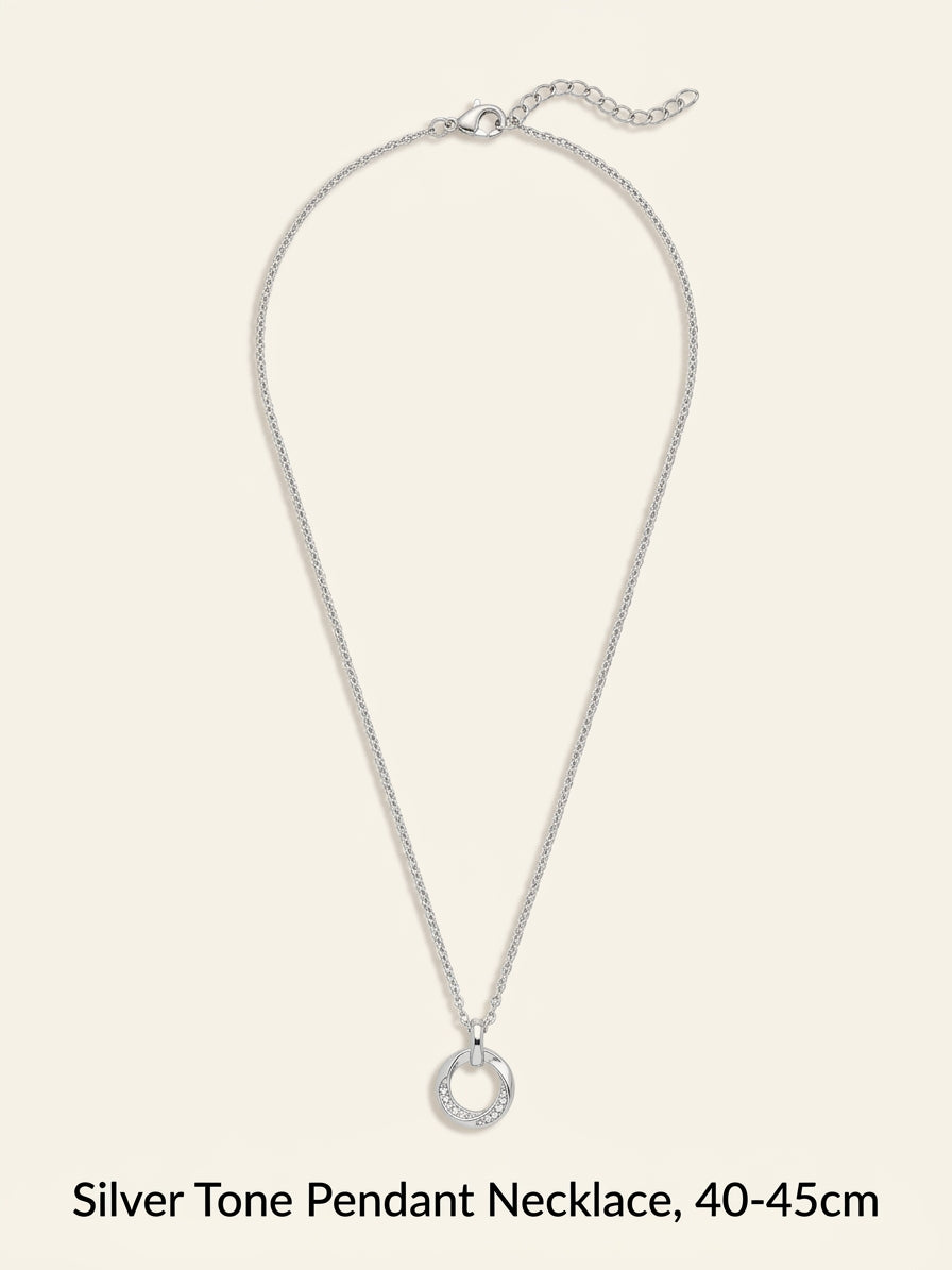 Vivienne Westwood Carmela platinum-plated necklace with cubic zirconia - British product