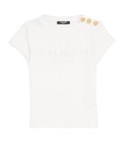 Balmain Kids Button-Detail T-Shirt 4-14 Years - British product