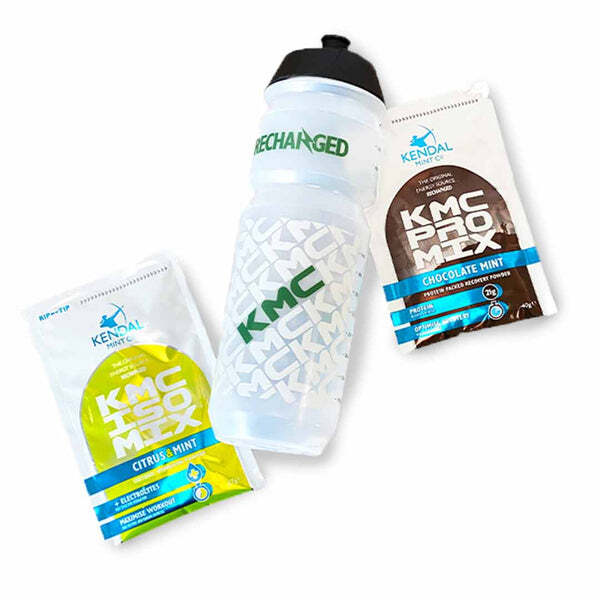 KMC Mix Bundle protein and hydration sachets 750ml bottle (British brand)