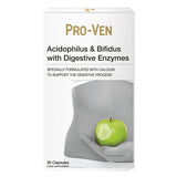 Pro-Ven Acidophilus & Bifidus With Digestive Enzymes 30 Capsules Supplements Holland&Barrett   