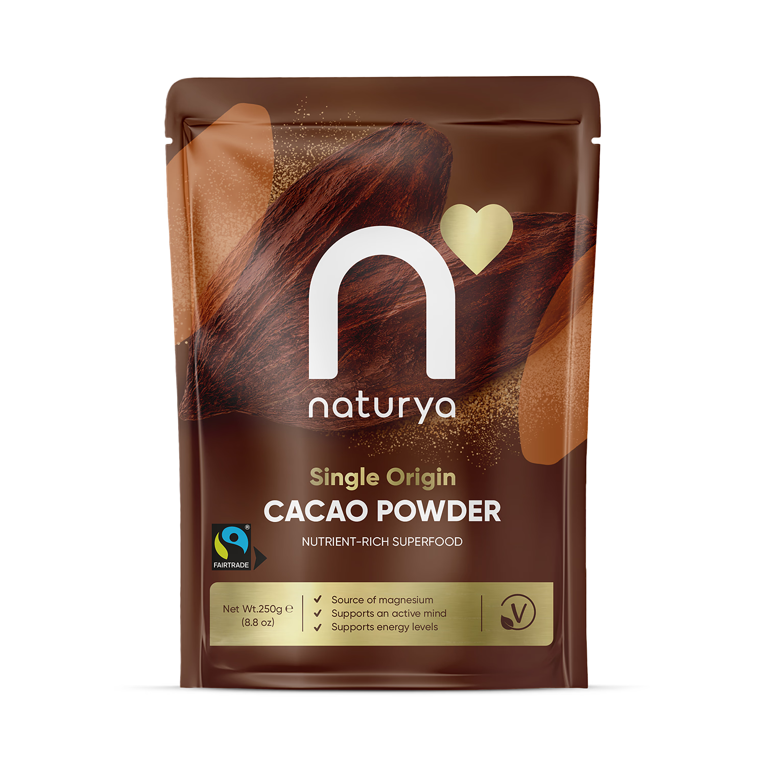 Naturya raw cacao powder 250g, UK version