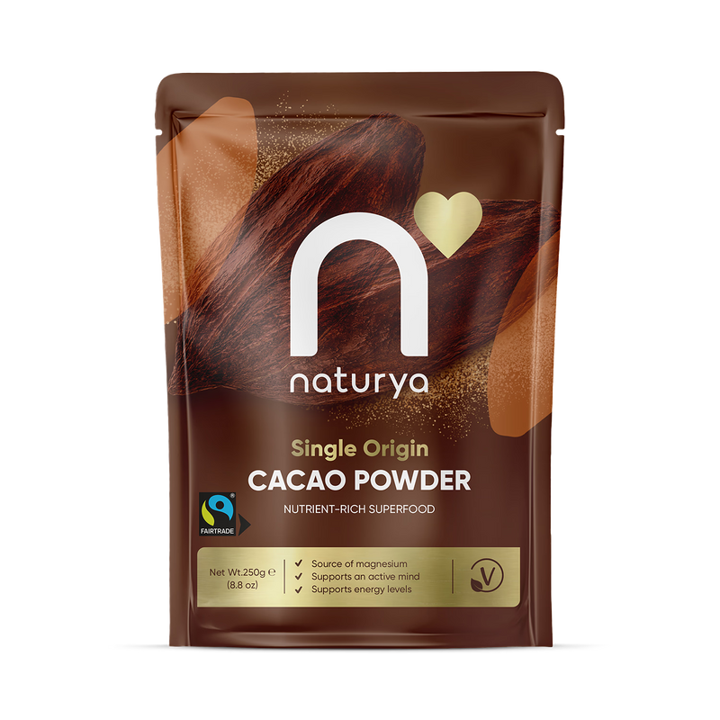 Naturya raw cacao powder 250g, UK version