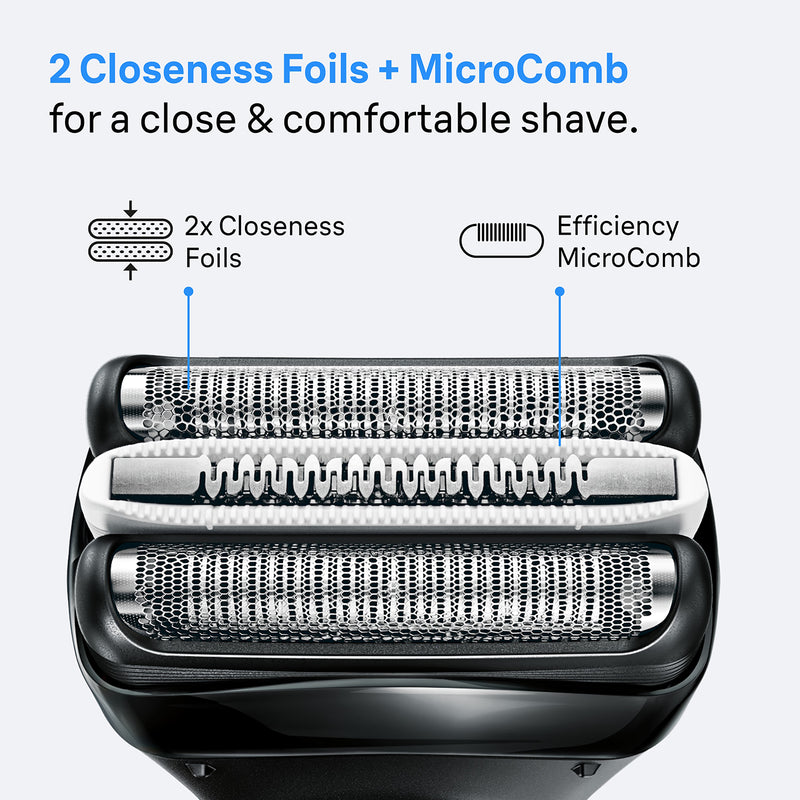 Braun Series 3+ electric shaver 3040S blue, UK version